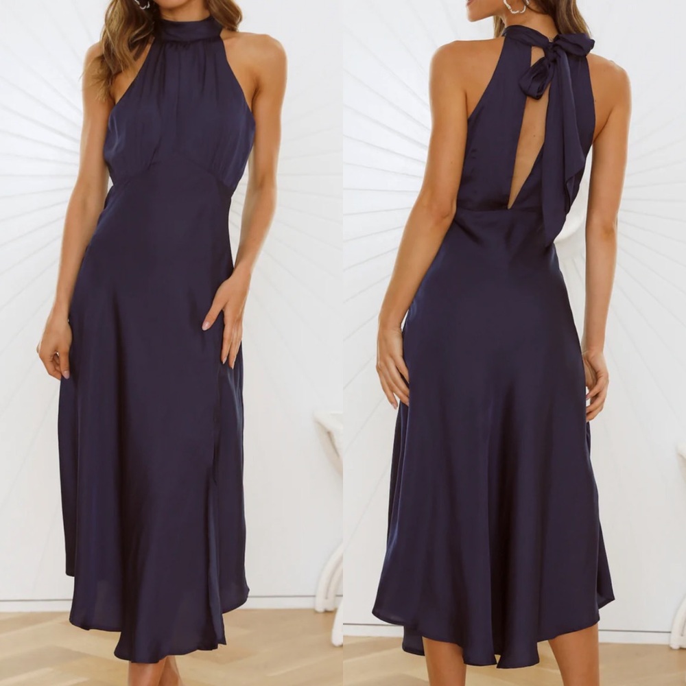 Hello Molly No Tears Here Maxi Dress Navy